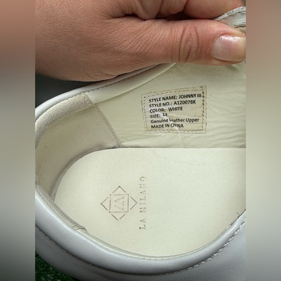 La Milano Johnny III Collection White Genuine Leather Fishermen Dress Sandals 13 - Picture 8 of 13